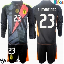 Camiseta Argentina Emiliano Martinez #23 Portero Primera Equipación para niños Copa America 2024 manga larga (+ pantalones cortos)